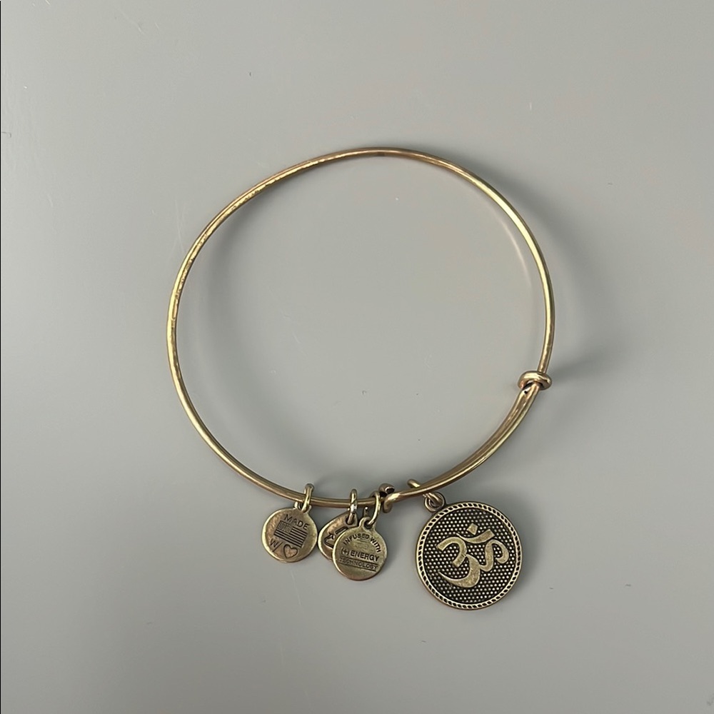 Alex and Ani Gold Charm Bangle Bracelet
